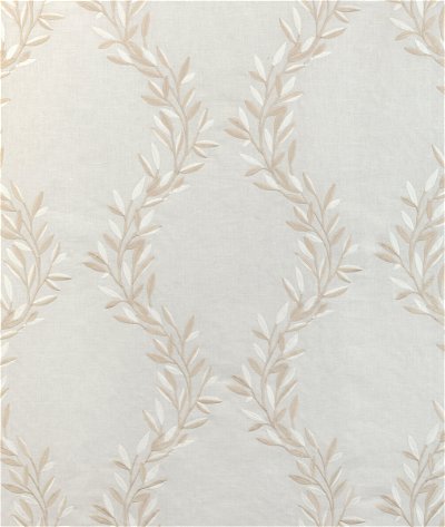 Kravet Leaf Frame Ivory Fabric