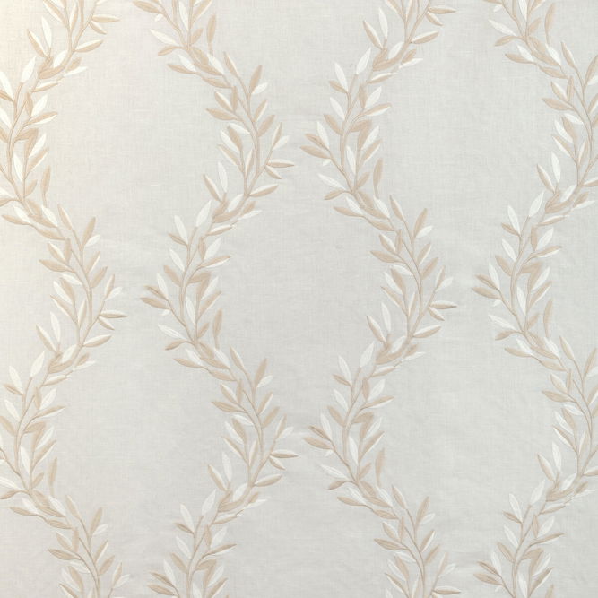 Kravet Leaf Frame Ivory Fabric