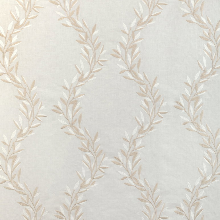 Kravet Leaf Frame Ivory Fabric
