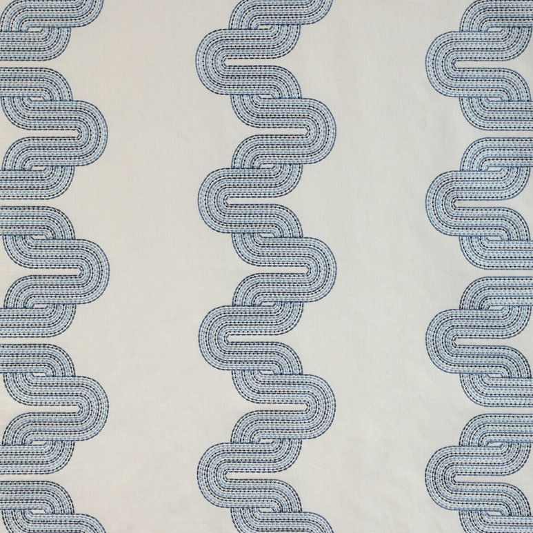 Kravet Cloud Chain Indigo Fabric
