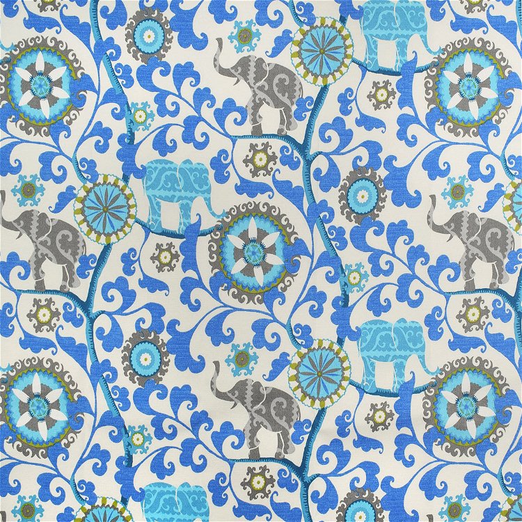 P/K Lifestyles Outdoor Menagerie Sapphire Fabric
