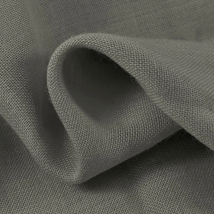 Smoke Charcoal Sultana Burlap Fabric image 2 of 2