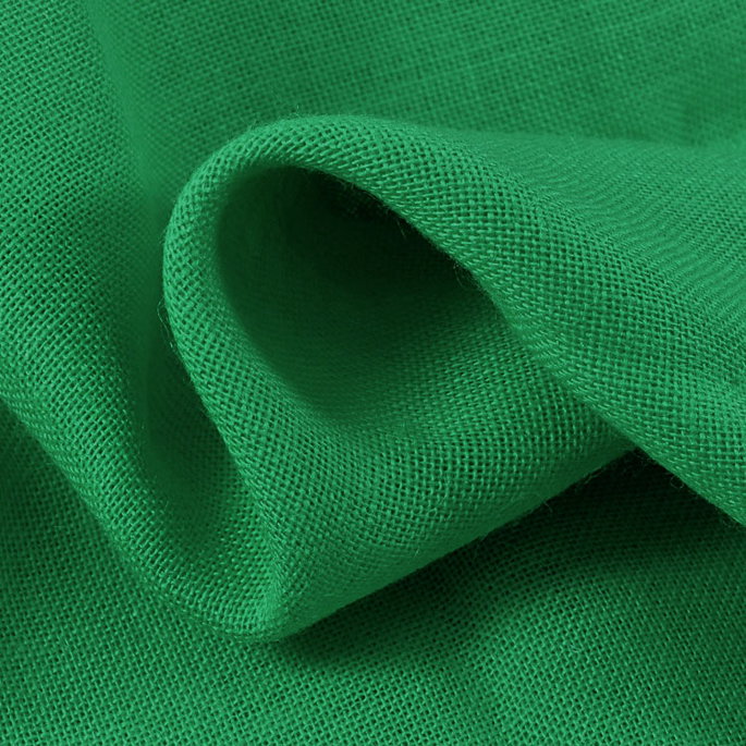 Emerald Sultana Burlap Fabric image 2 of 2