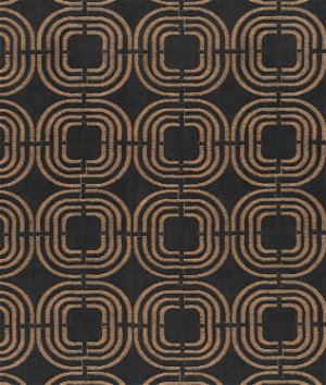 PKL Studio Chain Reaction Embroidered Umber Fabric