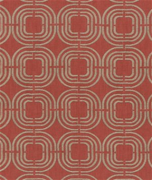 PKL Studio Chain Reaction Embroidered Cayenne Fabric
