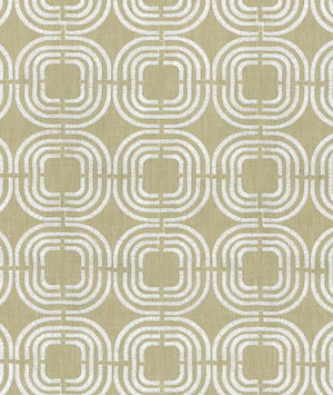 PKL Studio Chain Reaction Embroidered Celery Fabric