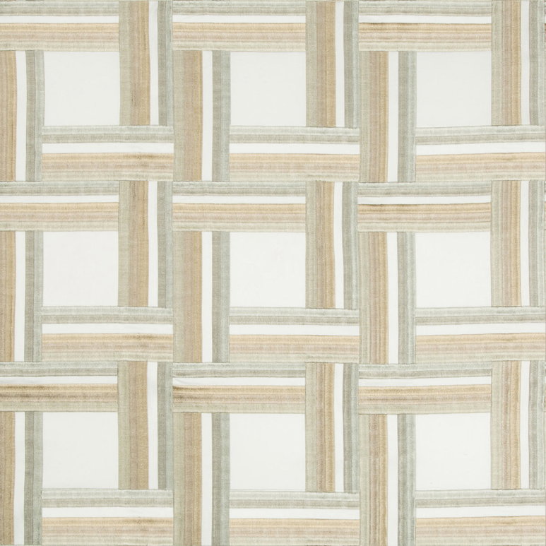 Kravet Front Row Greige Fabric