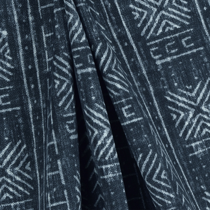 P/K Lifestyles Outdoor Mali Mud Cloth Indigo Fabric image 3 of 3