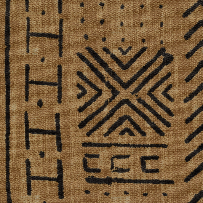 P/K Lifestyles Outdoor Mali Mud Cloth Pecan Fabric image 2 of 3