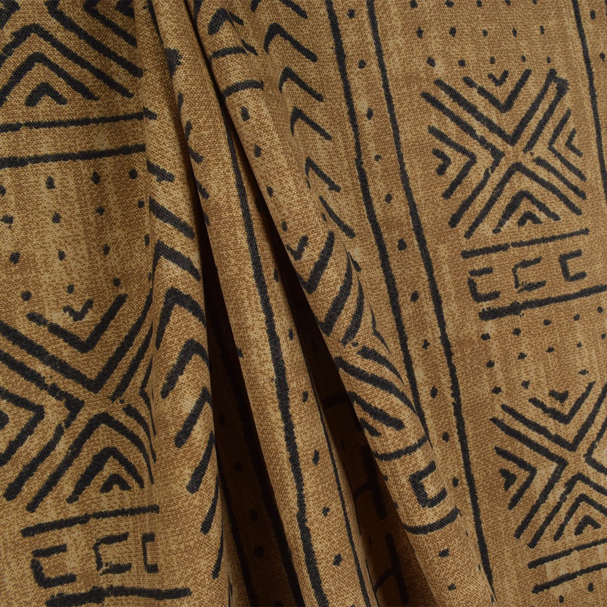 P/K Lifestyles Outdoor Mali Mud Cloth Pecan Fabric