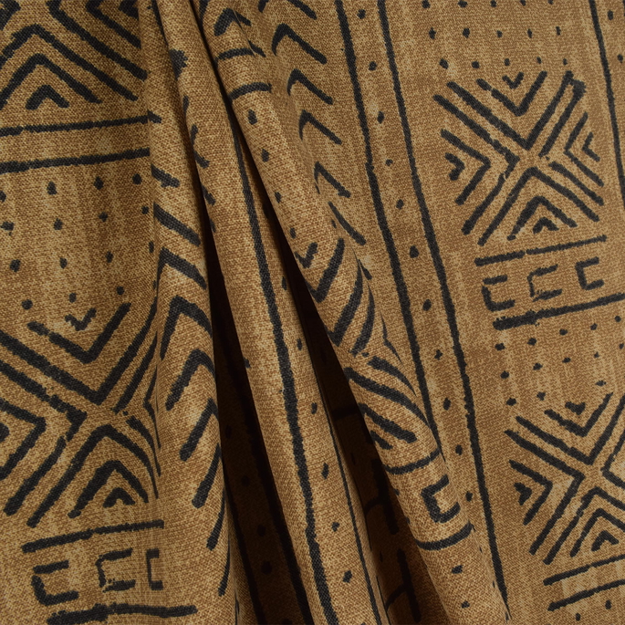 P/K Lifestyles Outdoor Mali Mud Cloth Pecan Fabric image 3 of 3