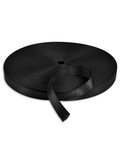 1" Black Nylon Webbing