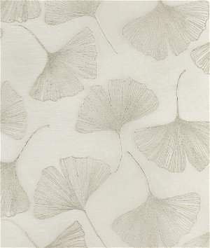 Kravet Gingko Leaf Platinum Fabric