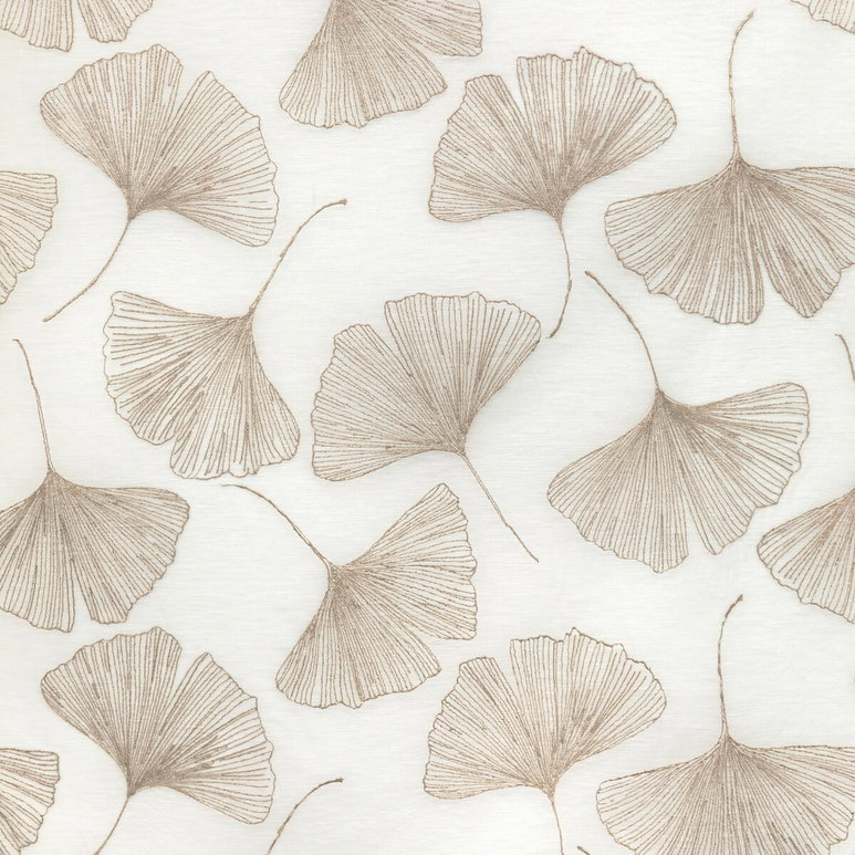 Kravet Gingko Leaf Gold Fabric