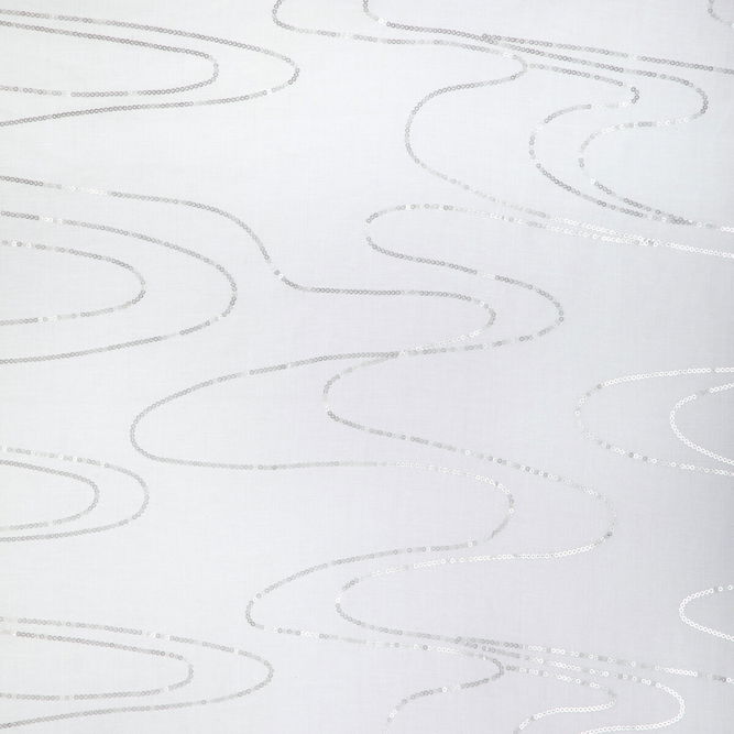 Kravet Undulating Wave Silver Fabric