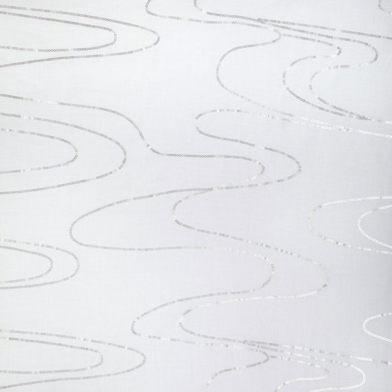 Kravet Undulating Wave Silver Fabric