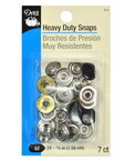 Dritz 7 Black Heavy Duty Snaps - Size 24