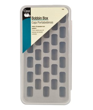 Dritz Plastic Bobbin Box - Holds 28
