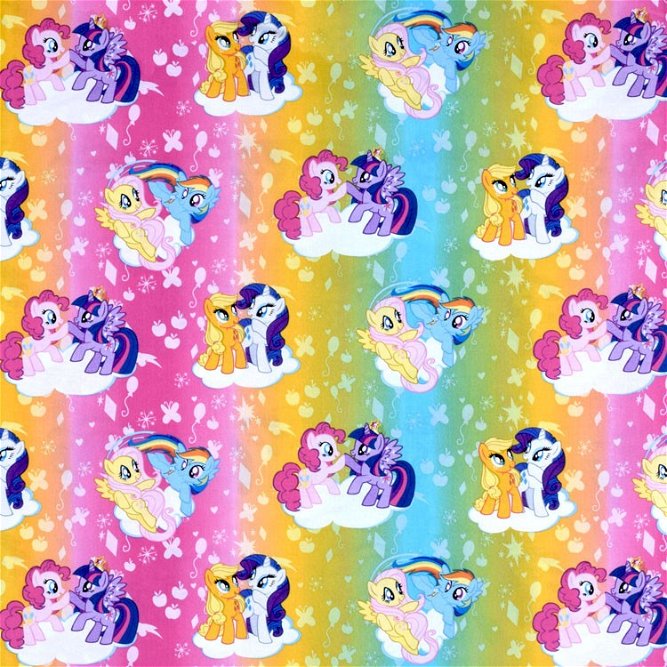 Springs Creative Hasbro My Little Pony Ombre Toss Fabric