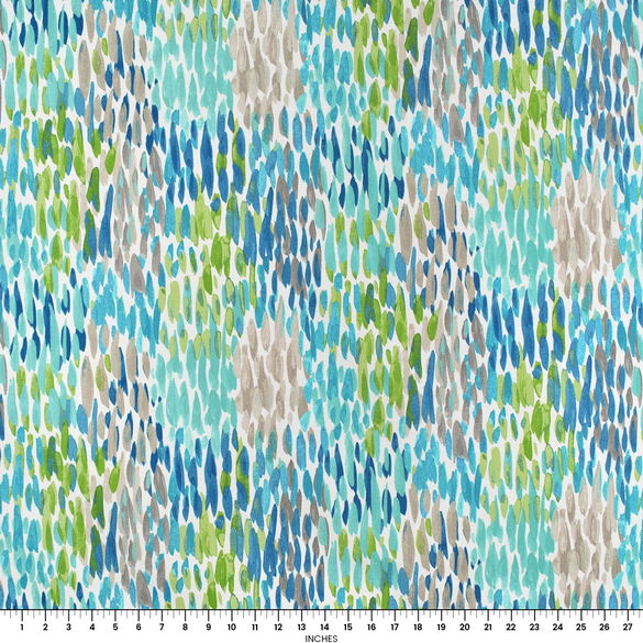 Kelly Ripa Home Outdoor Make It Rain Cerulean Fabric | OnlineFabricStore