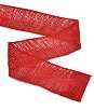 2" Red Wired Burlap Ribbon - 10 Yards