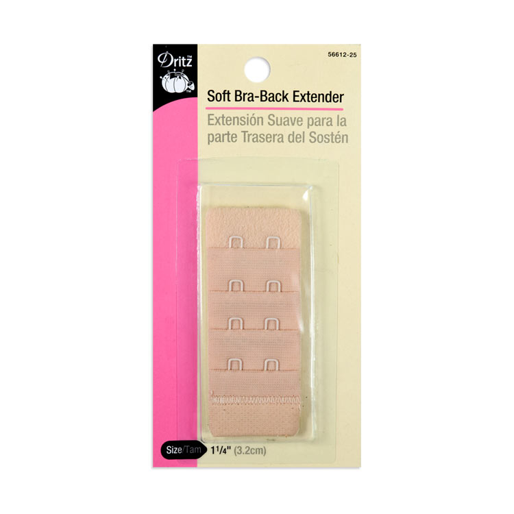 Dritz 1-1/4" Beige Soft Bra-Back Extender
