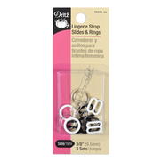 Dritz 3/8" Lingerie Strap Slides & Rings - Assorted Colors