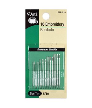 Dritz 16 Assorted Embroidery Needles