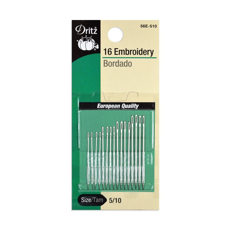 Dritz 16 Assorted Embroidery Needles