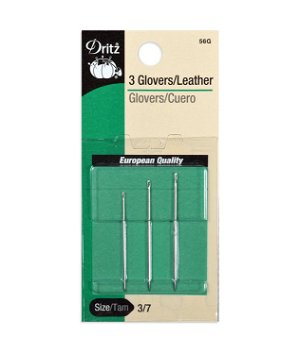 Dritz 3 Glovers/Leather Needles - Size 3/7