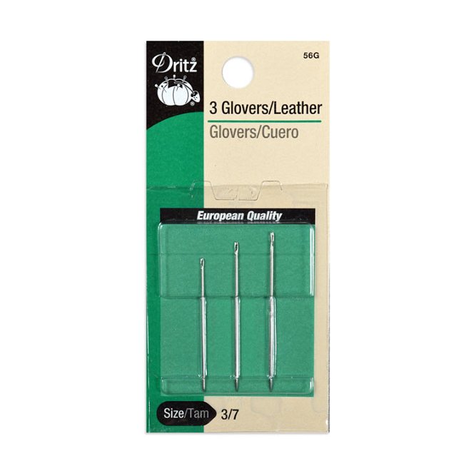 Dritz 3 Glovers/Leather Needles - Size 3/7