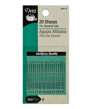 Dritz 20 Sharps Hand Needles - Size 8