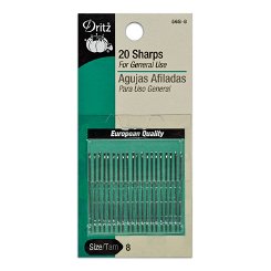 20 Sharps Hand Needles - Size 8