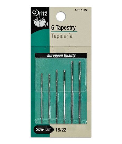 Dritz 9 Tapestry Hand Needles - Size 18/22