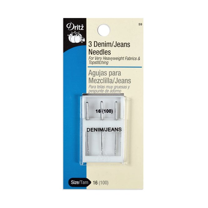Dritz 3 Denim/Jeans Machine Needles - Size 16