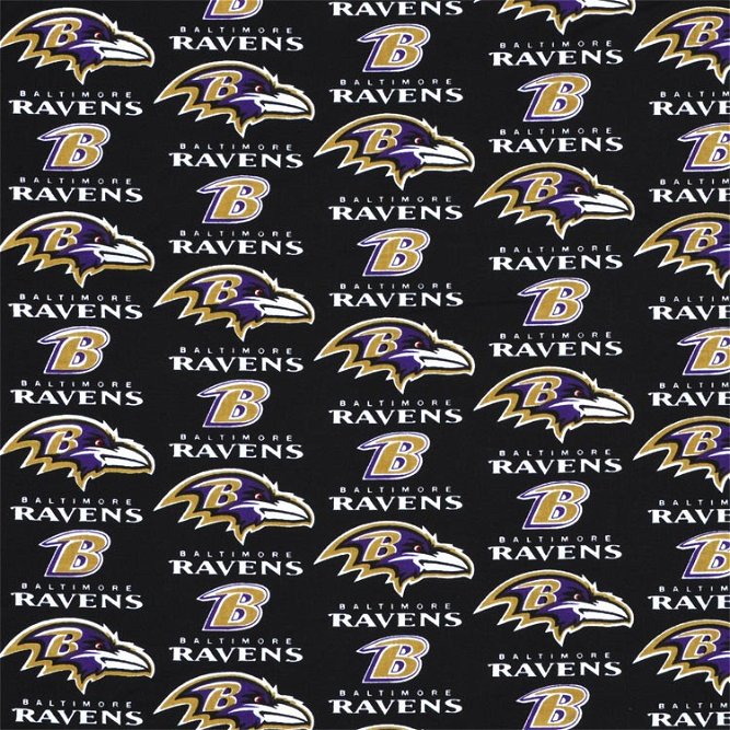 Fabric Traditions Baltimore Ravens NFL Cotton Fabric