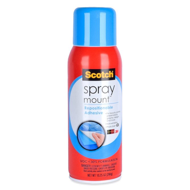 Scotch Spray Mount Repositionable Adhesive - 10.25 Oz
