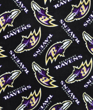 NFL Baltimore Ravens Cotton 8.25 x 1.75 Fabric, 1 Each