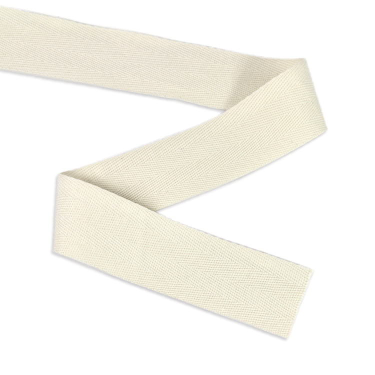 1.5" Natural Cotton Twill Ribbon - 10 Yards