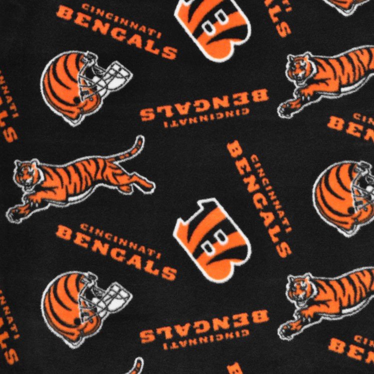 Fabric Traditions Cincinnati Bengals NFL Fleece Fabric