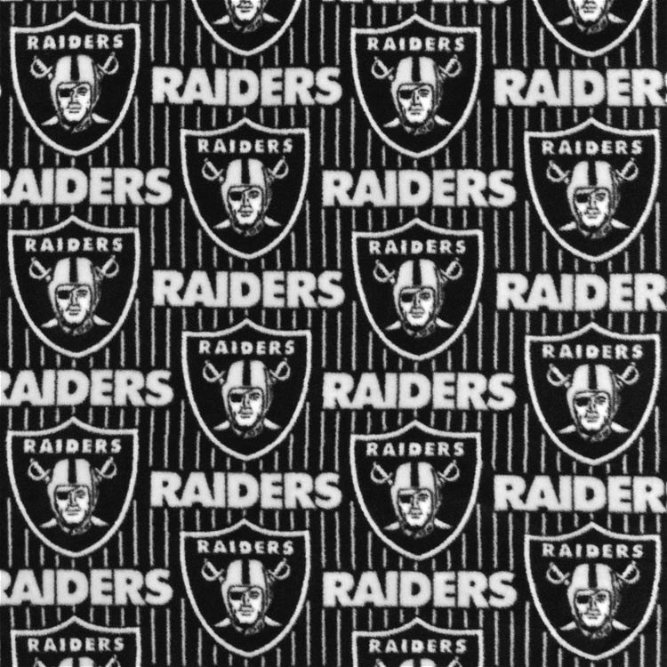 Fabric Traditions Las Vegas Raiders NFL Fleece Fabric