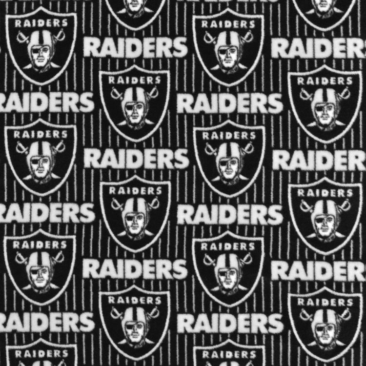 Fabric Traditions Las Vegas Raiders NFL Fleece Fabric