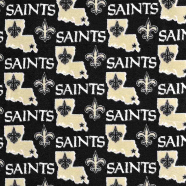 Fabric Traditions New Orleans Saints NFL Fleece Fabric