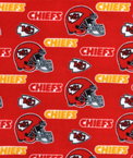 Fabric Traditions Kansas City Chiefs NFL Fleece Fabric