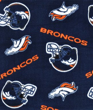 Fabric Traditions Denver Broncos NFL Fleece Fabric