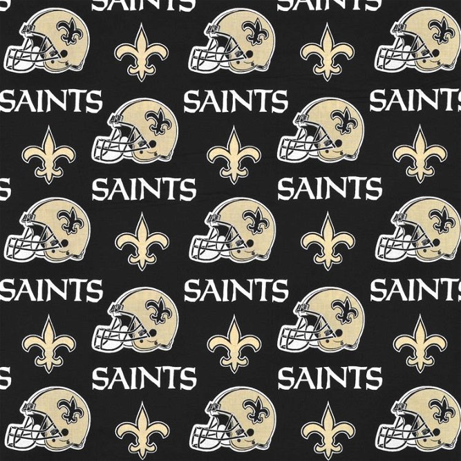 Fabric Traditions New Orleans Saints NFL Cotton Fabric