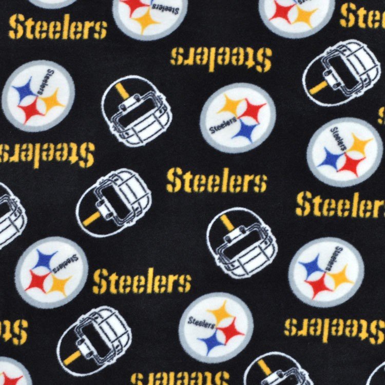 Fabric Traditions Pittsburgh Steelers NFL Fleece Fabric | OnlineFabricStore