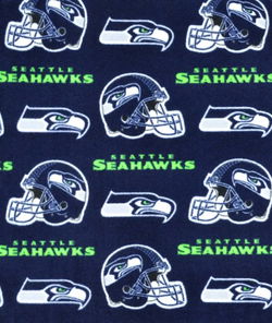 NFL Seattle Seahawks Plaid Flannel Fabric by the Yard 14741D 