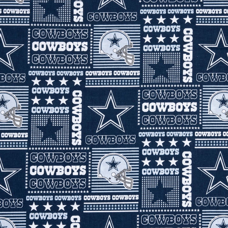 Fabric Traditions Dallas Cowboys Patchwork NFL Cotton Fabric ...