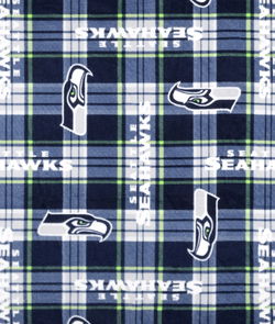 Seattle Seahawks NFL Premium Fabric Refillable Journal